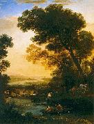 Claude Lorrain Ideal Landscape with The Flight into Egypt oil painting reproduction